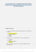 SCLT 2362 CHAPTER 13&lowbar;TRANSPORTATION MANAGEMENT Multiple Choice actual exam Questions with correct answers University of Houston