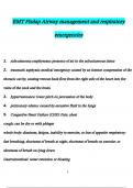 EMT Fisdap Airway management and respiratory emergencies Questions and Answers 2024 / 2025 | 100% Verified Answers