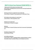 BKAT &lpar;Critical Care Review&rpar; EXAM RATED A&period;