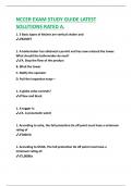 NCCER EXAM STUDY GUIDE LATEST  SOLUTIONS RATED A&period;