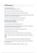 NTFS Exam 1 with complete solution 
