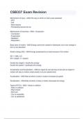 CSB337 Exam Revision with complete solution 