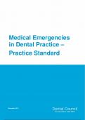 Medical Emergencies in Dental Practice – Practice Standard