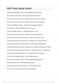 Drill Team Study Guide
