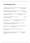 Food Manager Exam Set Questions And Answers Graded A&plus;&vert;2024&period;