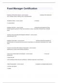 Food Manager Certification 100&percnt; Guaranteed A&plus; Pass&vert;2024
