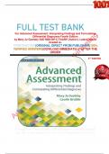             FULL TEST BANK For Advanced Assessment&colon; Interpreting Findings and Formulating Differential Diagnoses Fourth Edition by Mary Jo Goolsby EdD MSN NP-C FAANP &lpar;Author&rpar;&comma; Latest Update Graded A&plus;     