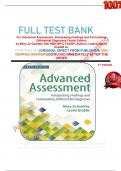             FULL TEST BANK For Advanced Assessment: Interpreting Findings and Formulating Differential Diagnoses Fourth Edition by Mary Jo Goolsby EdD MSN NP-C FAANP (Author), Latest Update Graded A+     