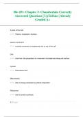 Bio 251- Chapter 3- Chamberlain Correctly  Answered Questions| UpToDate | Already  Graded A+