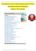 TEST BANK - Clayton’s Basic Pharmacology for Nurses 19th Edition Michelle Willihnganz, All Chapters 1 - 48, Newest Version