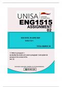 ENG1515 ASSIGNMENT 02 (UNITS 3&4) ...DUE DATE 04 JUNE 2024
