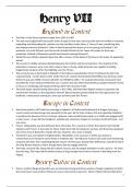 Henry VII 35-page revision booklet