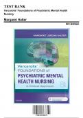 Test Bank for Varcarolis Foundations of Psychiatric Mental Health Nursing, 8th Edition by Margaret Halter, 9780323389679, Covering Chapters 1-36 | Includes Rationales