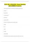PSYC 501 UPDATED Exam Questions  and CORRECT Answers