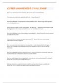 DOD Cyber Awareness Challenge 2024  QUESTIONS & ANSWERS SOLVED 100&percnt; CORRECT&excl;