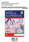 Test Bank: Seidel's Guide to Physical Examination An Interprofessional Approach 10th Edition by Ball - Ch. 1-26, 9780323761833, with Rationales