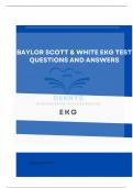 Baylor Scott & White EKG Test Comprehensive Questions with Answers 100% Accuracy|Latest 2024 |