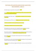 PESTICIDE APPLICATION EXAM REVISED QUESTIONS AND ANSWERS &sol; SURE A&plus;