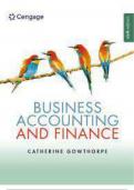 INSTRUCTORS SOLUTION MANUAL FOR BUSINESS ACCOUNTING AND FINANCING 6TH EDITION BY CATHERINE GOWTHORPE