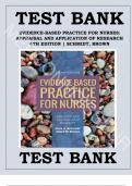 Test Bank For Evidence-Based Practice for Nurses&colon; Appraisal and Application of Research 4th Edition by Schmidt&comma; Brown 9781284122909 Chapter 1-19 Complete Guide&period;