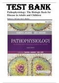 Test Bank For Pathophysiology Biologic Basis for Disease in Adults and Children 8th Edition By Sue Huether, Kathryn McCance 9780323583473 Chapter 1-50 Complete Guide.