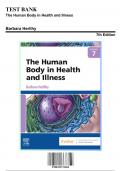Test Bank: The Human Body in Health and Illness 7th Edition by Barbara Herlihy - Ch. 1-27, 9780323711265, with Rationales