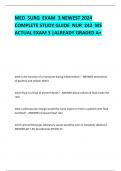 MED SURG EXAM 3 NEWEST 2024 COMPLETE STUDY GUIDE NUR 242 MS ACTUAL EXAM 3 &vert;ALREADY GRADED A&plus;