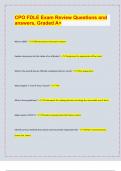 CPO FDLE Exam Review Questions and  answers&comma; Graded A&plus;&vert; latest update 2024&sol;25&vert;
