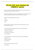 PSY 366 TOP Exam Questions And  CORRECT Answers