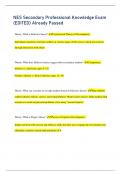 NES Secondary Professional Knowledge Exam  &lpar;EDITED&rpar; Already Passed