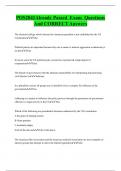 POS2041Already Passed Exam Questions  And CORRECT Answers