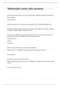 Telehandler exam with answers