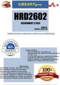 HRD2602 Assignment 5 2024 - DUE 22 May 2024
