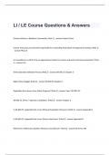 LI / LE Course Questions & Answers