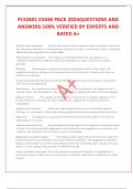 PLS2601 EXAM PACK 2024QUESTIONS AND ANSWERS 100&percnt; VERIFIED BY EXPERTS AND RATED A&plus;
