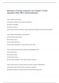Hartman's Nursing Assistant Care Chapter 3 Exam Questions With 100% Solved Solutions.