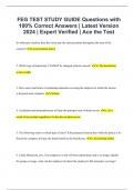 FEG TEST STUDY GUIDE Questions with 100% Correct Answers | Latest Version 2024 | Expert Verified | Ace the Test