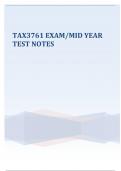 TAX3761 - Tests & Exam Notes 2024