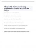 Chapter 12 - Hartman's Nursing Assistant Care: Long-Term Care 4th Edition