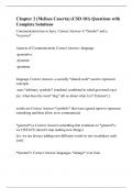 Chapter 2 &lpar;Melissa Caserta&rpar; &lpar;CSD 101&rpar; Questions with Complete Solutions