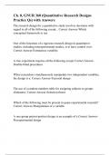 Ch&period; 8&comma; GNUR 360 &lpar;Quantitative Research Designs Practice Qs&rpar; with Answers