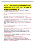S-290 Final Exam B 2024 complete question with answers verified by experts graded a&plus;