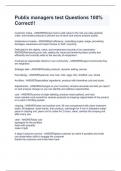 Publix managers test Questions 100&percnt; Correct&excl;&excl;