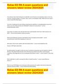 Relias ED RN A exam questions and answers latest review 2024/2025