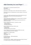 AQA Chemistry As Level Paper 1