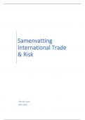 Volledige Samenvatting International Trade & Risk  2023/2024 (ppts + lesnotities)