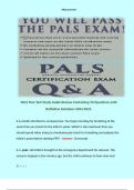 PALS Post Test Study Guide Review Containing 50 Questions with Definitive Solutions 2024-2025.