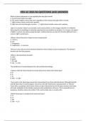 HESI A2 2023&sol;60 QUESTIONS AND ANSWERS