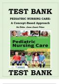 TEST BANK RESOURCE FOR PEDIATRIC NURSING CARE- A CONCEPT-BASED APPROACH 2ND EDITION, LUANNE LINNARD-PALMER 2024 | All Chapters Covered