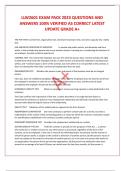 LLW2601 EXAM PACK 2023 QUESTIONS AND ANSWERS 100% VERIFIED AS CORRECT LATEST UPDATE GRADE A+